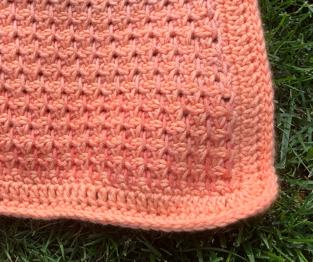 Tangerine Dream Tunisian Lap or Baby Blanket MBT Creates